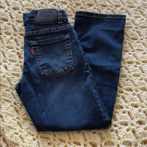 Kids Levi's Dark Blue Slim Fit Jeans - Picture 1 of 4